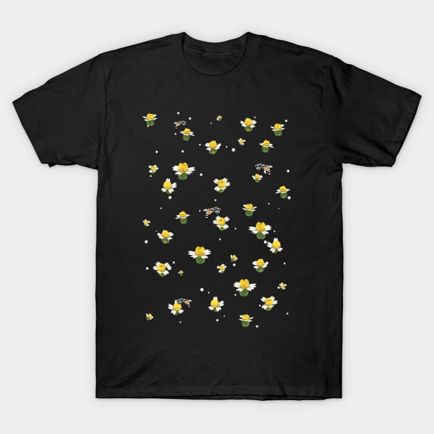 Natural Life Bumble Bee Pattern T-Shirt by KewaleeTee